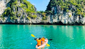 Touch down in Vietnam and sail into emerald wonders